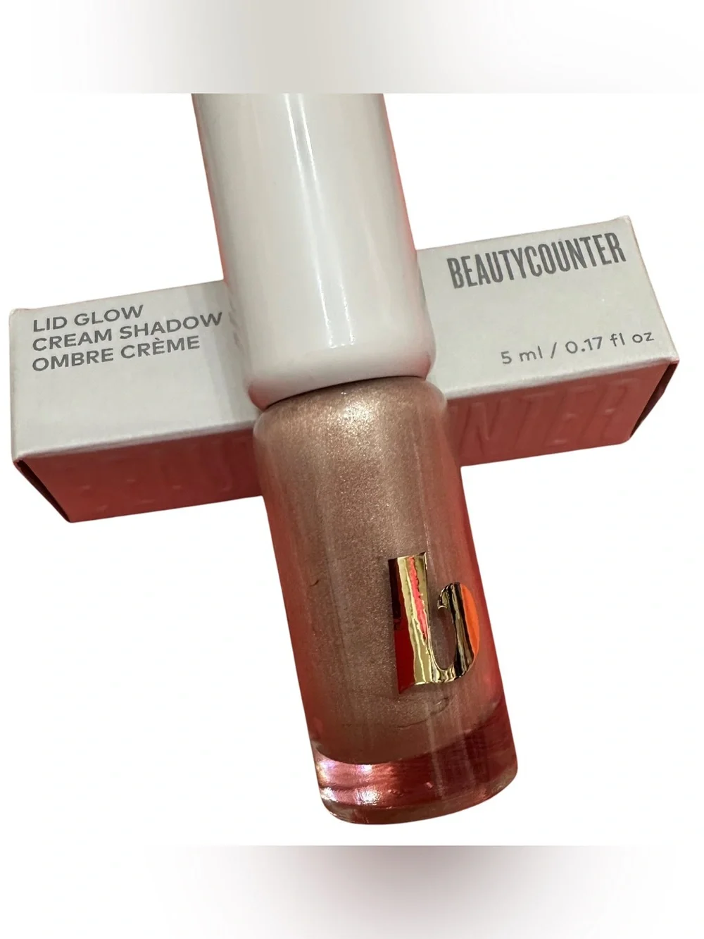 beautycounter Rose Gold Lid Glow Cream Shadow color Luster